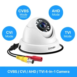 ZOSI CCTV 1080P 2MP Außen Dome Video Überwachungskamera Mit OSD, Unterstützt 960H CVBS/AHD/CVI/TVI 1080P Ausgang -Garten- & Gewächshäuser Geschäft e25c9dff0904919e479e051c5fe38e66