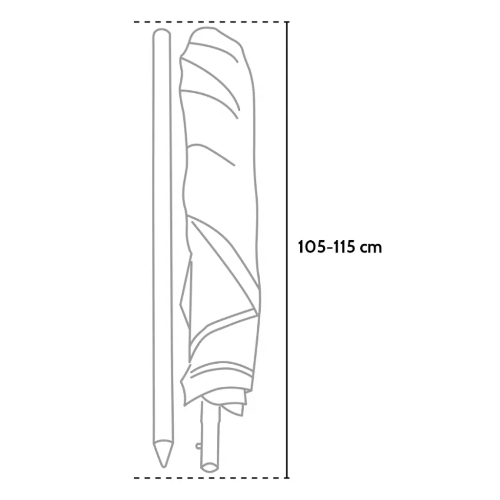 ERMES Sonnen/Strandschirm GiraFacile Mit UV-Schutz Ø 200 X H 190 Cm, Farbe Blau, Gewicht: 2,4 Kg, Patentierte Struktur Girafacile, Windfester Schutz, Zertifikation: UPF 158 4 ERMES Sonnen/Strandschirm GiraFacile Mit UV-Schutz Ø 200 X H 190 Cm, Farbe Blau, Gewicht: 2,4 Kg, Patentierte Struktur Girafacile, Windfester Schutz, Zertifikation: UPF 158 – Bild 4