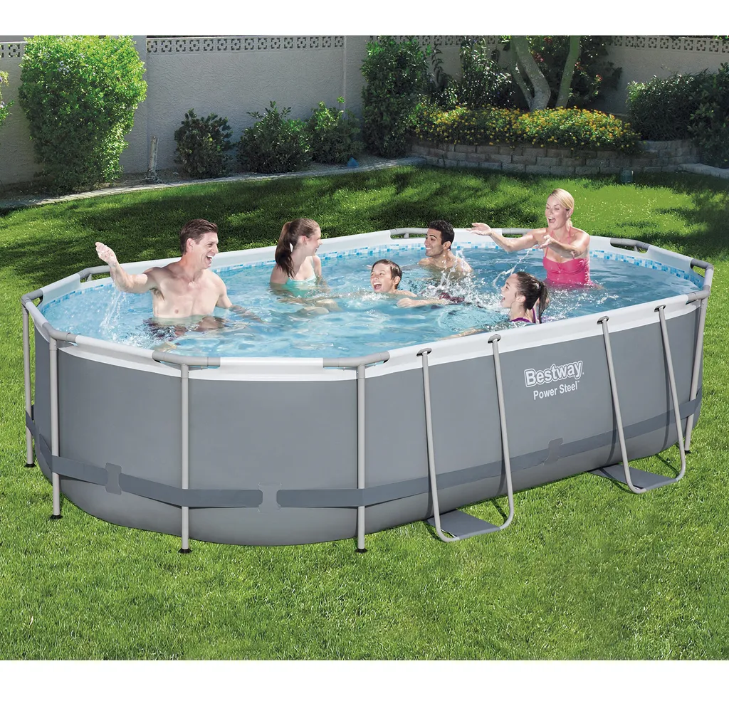 BESTWAY 56448 Power Steel Frame Swimmingpool Pumpe Leiter Cover 488x305x107cm 10 BESTWAY 56448 Power Steel Frame Swimmingpool Pumpe Leiter Cover 488x305x107cm – Bild 10