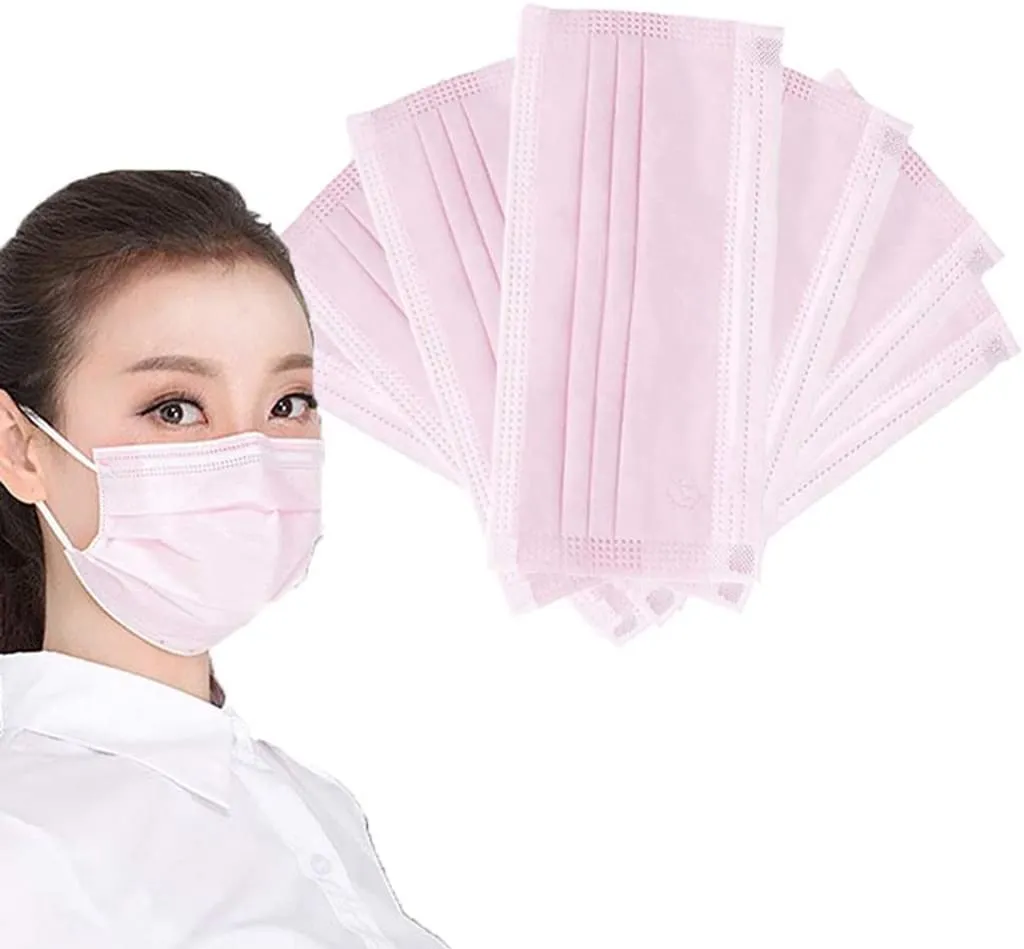 Chuanglanou 50 Stück ICatcher® Pink Disposable Shield Einweg-Atemschutzbakterienschutz Mundschutz Gesichtsschutz Rosa 4 Chuanglanou 50 Stück ICatcher® Pink Disposable Shield Einweg-Atemschutzbakterienschutz Mundschutz Gesichtsschutz Rosa – Bild 4