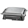 Clatronic KG 3571 Elektrischer Kontaktgrill, Multigrill, Für Beidseitiges & Fettfreies Grillen, Antihaftbeschichtete Platten, Kabelaufwicklung, 2000 Watt, Edelstahl