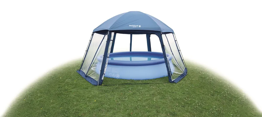 Steinbach Group Steinbach 36420 Pooldach Aus Wasserabweisenden Stoff Mit Fenster 2 Steinbach Group Steinbach 36420 Pooldach Aus Wasserabweisenden Stoff Mit Fenster – Bild 2