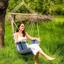 Amazonas Palau Ocean Hängestuhl Mit Rückenlehne Blau Hängestuhl 24 Amazonas Palau Ocean Hängestuhl Mit Rückenlehne Blau Hängestuhl -Garten- & Gewächshäuser Geschäft e2e3245992f534ec2985ede2e30bfcb6