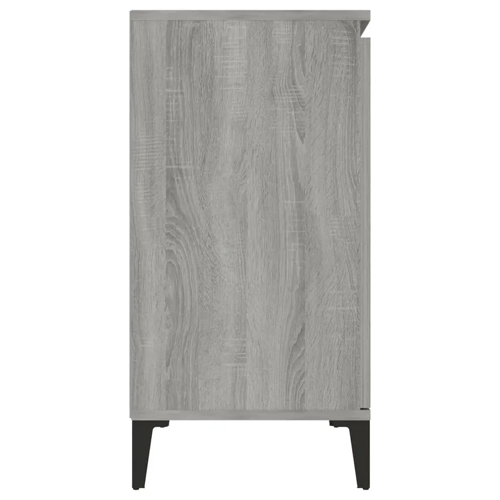 VidaXL Sideboard Grau Sonoma 104x35x70 Cm Holzwerkstoff 4 VidaXL Sideboard Grau Sonoma 104x35x70 Cm Holzwerkstoff – Bild 4