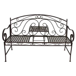 Garden Pleasure Bank M. Tisch Eisen Parkbank Garten Bank Sitzbank Möbel Vintage