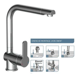 Schütte SCHÜTTE Küchenarmatur RIO Mit Montage Von Oben, Wasserhahn Küche Mit Schwenkbarem Auslauf 9 Schütte SCHÜTTE Küchenarmatur RIO Mit Montage Von Oben, Wasserhahn Küche Mit Schwenkbarem Auslauf -Garten- & Gewächshäuser Geschäft e37713810934883c694b21e2e8dd3649