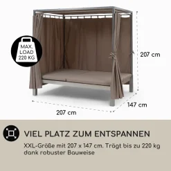 Blumfeldt Sonnenliegen Für 2 Personen, Liege Für Den Garten & Terrasse, Große Sonneninsel Outdoor, Doppelliege Mit Verstellbarer Rückenlehne, Sonnenliege Mit Dach, Liegeinsel Wasserfest, Garten Möbel 14 Blumfeldt Sonnenliegen Für 2 Personen, Liege Für Den Garten & Terrasse, Große Sonneninsel Outdoor, Doppelliege Mit Verstellbarer Rückenlehne, Sonnenliege Mit Dach, Liegeinsel Wasserfest, Garten Möbel -Garten- & Gewächshäuser Geschäft e3eef05d9a50a2ae4ff8ed34cc30a230