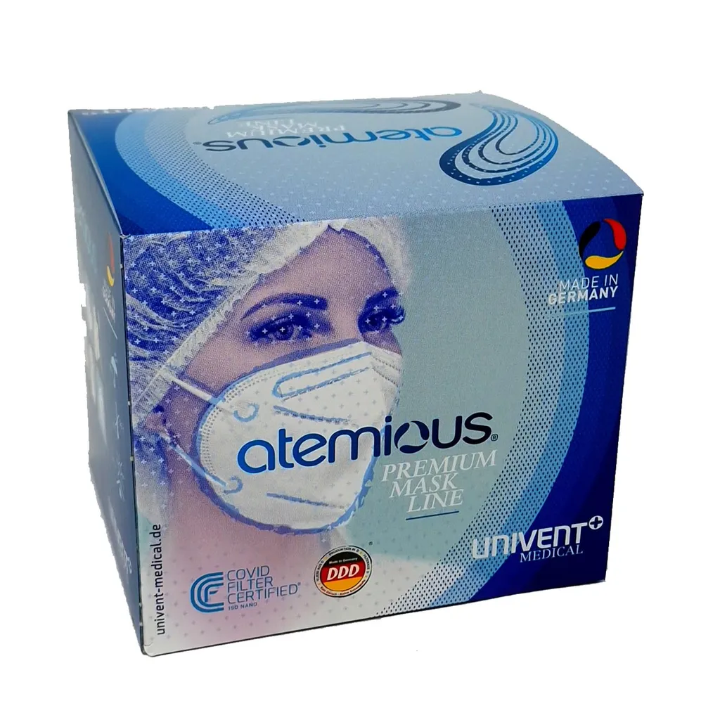 Univent Medical GmbH Atemious MAX5 Komfort Vlies FFP2 Atemschutzmaske Germany Mit Ift Rosenheim Zertifikat Lose Oder Einzeln Verpackt, Menge:30 Stck., Verpackung:lose Im Beutel 3 Univent Medical GmbH Atemious MAX5 Komfort Vlies FFP2 Atemschutzmaske Germany Mit Ift Rosenheim Zertifikat Lose Oder Einzeln Verpackt, Menge:30 Stck., Verpackung:lose Im Beutel – Bild 3