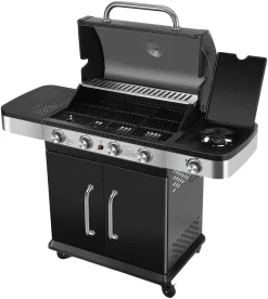 El Fuego Gasgrill / Grillwagen Burlington 4 Brenner +1 Seitenbrenner, Grillfäche 70x42cm -Garten- & Gewächshäuser Geschäft e42e423c5ab2f35cab40b4fa7b9270ed