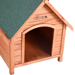 Deuba Cadoca Hundehütte FSC®-zertifiziertes Massivholz 82x72x85cm Dachluke Spitzdach Garten Hundehaus Tierhaus Wetterfest 24 Deuba Cadoca Hundehütte FSC®-zertifiziertes Massivholz 82x72x85cm Dachluke Spitzdach Garten Hundehaus Tierhaus Wetterfest -Garten- & Gewächshäuser Geschäft e443d18c3b6e8508539aa5cbd1aa858c