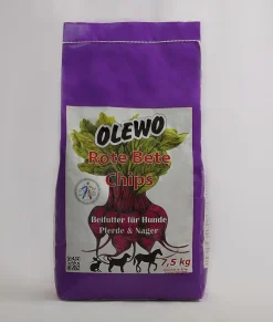 Olewo Rote - Bete - Chips Für Hund, Pferd Und Nager 7,5kg