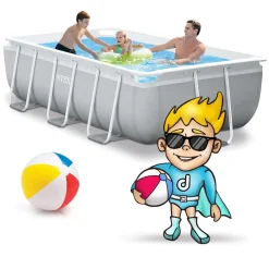 INTEX Swimmingpool-Set Prism Frame Rechteckig 300 X 175 X 80 Cm -Garten- & Gewächshäuser Geschäft e47644c1899269c58e58d377fcd8c79d