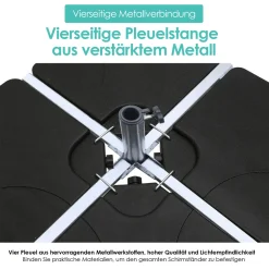 EINFEBEN Sonnenschirmständer Sonnenschirm Schirmständer Gartenschirm Befüllbar 100kg 10 EINFEBEN Sonnenschirmständer Sonnenschirm Schirmständer Gartenschirm Befüllbar 100kg -Garten- & Gewächshäuser Geschäft e49cf55455c961886bcf33c3217983c7