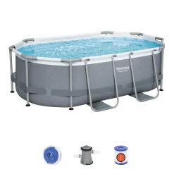 Bestway® Power Steel™ Frame Pool Set Mit Filterpumpe 305 X 200 X 84 Cm, Grau, Oval -Garten- & Gewächshäuser Geschäft e4bbf1cd7a5ffb73332487dcba5dd821