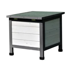 Mucola Katzenhütte Katzenhöhle Katzenhaus Weiß/Grau Outdoor Wurfkiste Holz Katzen Haus -Garten- & Gewächshäuser Geschäft e4c86a151fd93653bfdc993f4acd06d0