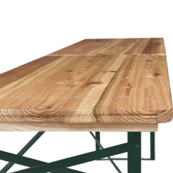 Juskys Bierzeltgarnitur 3-teilig Biertischgarnitur Mittig Klappbar 220 Cm - Gartenmöbel Set Aus Tannenholz Biertisch Bierbänke Festzeltgarnitur Natur -Garten- & Gewächshäuser Geschäft e4cfb95611caaba2b19f51192065d5c1