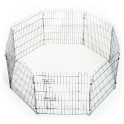 PawHut Freilaufgehege Welpenauslauf Welpenzaun Laufstall Welpengitter Für Tiere 8-teilig B63 X H60 Cm -Garten- & Gewächshäuser Geschäft e527f2505a5bf38f15321a2782207079