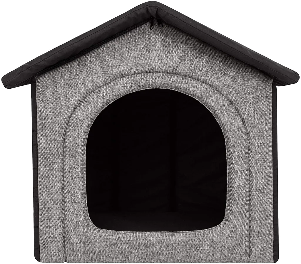 Hobbydog Hundehaus Hundehütte Schlafplatz Beruigungsplatz Beruigungshöhle Hellgrau Schwarz R3: 52 X 46 X 53 Cm 2 Hobbydog Hundehaus Hundehütte Schlafplatz Beruigungsplatz Beruigungshöhle Hellgrau Schwarz R3: 52 X 46 X 53 Cm – Bild 2