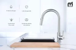 Küchenarmatur Ausziehbar, M Mehoom Wasserhahn Küche 360 ° Drehbarer, Mischbatterie Küche Mit Brause 2 Ausgangsmodi -Garten- & Gewächshäuser Geschäft e5d44b1d52a1f3818661953c9f6515ae