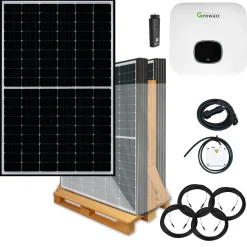 Lieckipedia 3600 Watt Plug & Play Solaranlage Mit Aufputzsteckdose, Growatt Wechselrichter, Astronergy