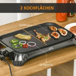 HOMCOM OMCOM Elektrogrill Tischgrill Elektrisch Mit Regelbarer Thermostat Antihaftbeschichtete Grillplatte 1600 W BBQ Indoor-Grill Teppanyaki Mit Abtropfschale 53,5 X 31 X 8 Cm 11 HOMCOM OMCOM Elektrogrill Tischgrill Elektrisch Mit Regelbarer Thermostat Antihaftbeschichtete Grillplatte 1600 W BBQ Indoor-Grill Teppanyaki Mit Abtropfschale 53,5 X 31 X 8 Cm -Garten- & Gewächshäuser Geschäft e6247d5d96bbde51bbd02ed948de7c9a