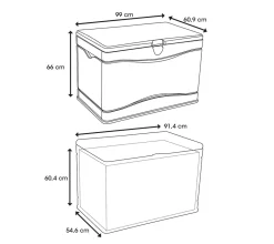 Lifetime Kunststoff Kissen Aufbewahrungsbox Beach 300 Liter Grau 99x61x66 Cm -Garten- & Gewächshäuser Geschäft e6823f5eecbdeb0209e02c615140d58e