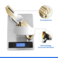 Aihom Badewanne Mischbatterie Dusche Duscharmatur Wasserfall Badewannenarmatur Messing Badarmatur Mit Regal Armatur Für Dusche Und Badewanne -Garten- & Gewächshäuser Geschäft e698d011318bb4cab9c77ae1446d4028