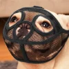 Mmgoqqt Maulkorb Für Hunde Mit Kurzer Schnauze Aus Netzgewebe, Für Bulldogge, Beißen, Bellen, Kauen, Verstellbar,Black,S