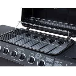 El Fuego Gasgrill / Grillwagen Dayton 6+1 Schwarz Grillfläche 69x35cm -Garten- & Gewächshäuser Geschäft e6c140ed39bc16edcb6ef336f4f6e3ef