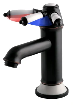 Calmwaters® Vintage-Waschtischarmatur Nostalgie, Wasserhahn Bad, Waschbeckenarmatur Mit Pop-Up Ventil, Einhebelmischer Mit Keramikkartusche, Retro-Badarmatur, Messing, Schwarz-Kupfer, 14PZ5611 -Garten- & Gewächshäuser Geschäft e6d8e0009501090cc296117c35681acf