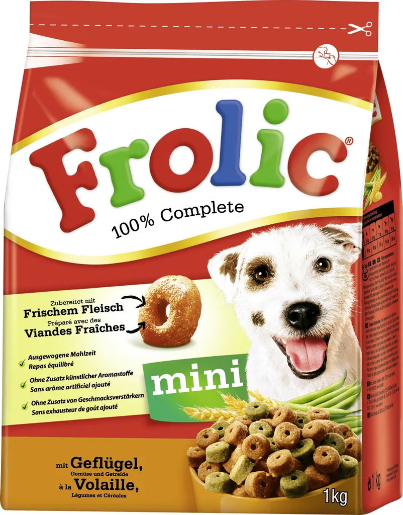 Frolic Mini Mit Geflügel, Gemüse & Getreide (1 Kg) 4 Frolic Mini Mit Geflügel, Gemüse & Getreide (1 Kg) – Bild 4