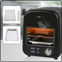 Clatronic EBG 3760 Elektro Beef-Grill, Keramischer Infrarot- Hochleistungsbrenner Mit 1600 Watt, Perfekte Steakergebnisse In Unter 45 Sekunden, 5 Elektrische Grillprogramme, LED-Display, In- Und Outdoor Schwarz -Garten- & Gewächshäuser Geschäft e72897816ce76d1178bf7c178f946a8d