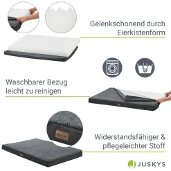 Juskys Hundebett Milow Orthopädisch 112x81cm - Hundekissen Flauschig & Stabil - Bezug Abnehmbar & Waschbar – Hundematte Für Große Hunde - Grau 21 Juskys Hundebett Milow Orthopädisch 112x81cm - Hundekissen Flauschig & Stabil - Bezug Abnehmbar & Waschbar – Hundematte Für Große Hunde - Grau -Garten- & Gewächshäuser Geschäft e72bede2877c422705f1594bed3ea478
