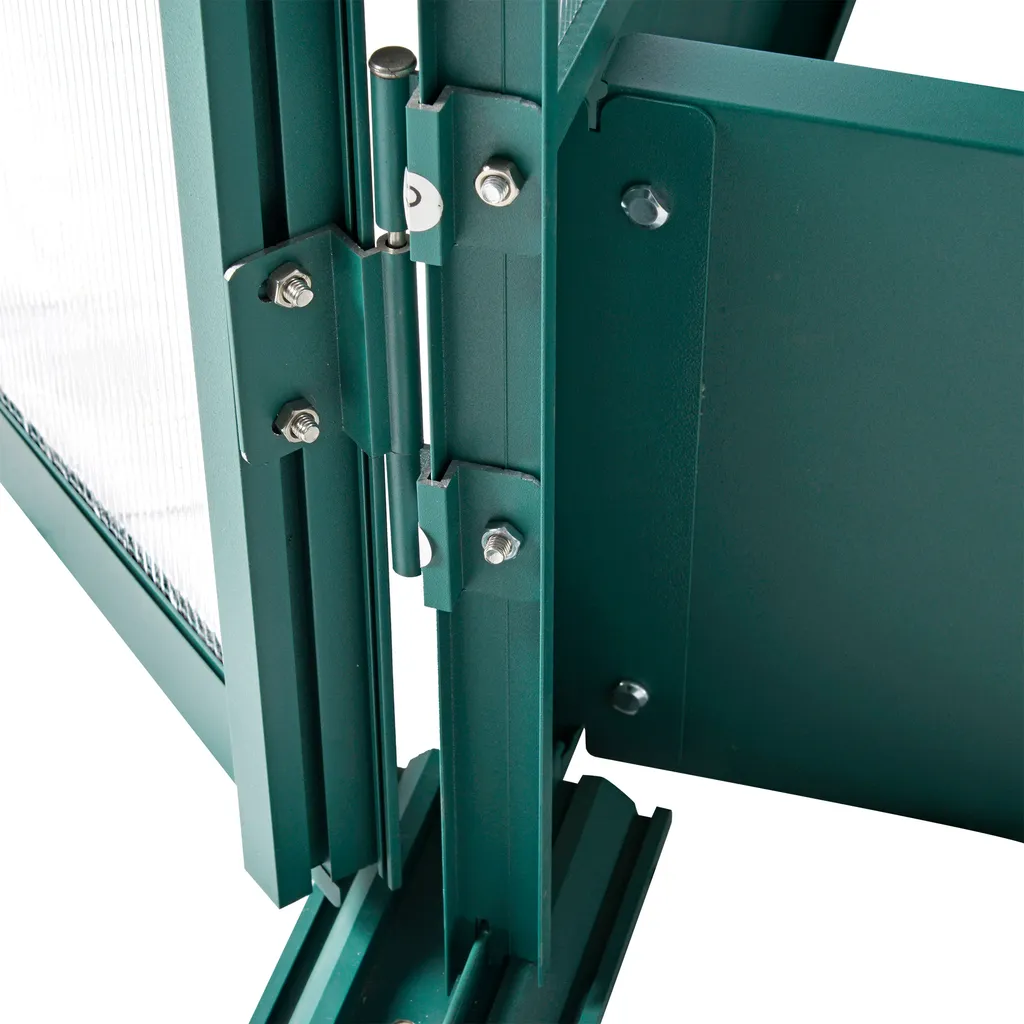 Outsunny Gewächshaus Für Den Garten, Vielseitig Nutzbar Als Treibhaus, Tomatenhaus, Frühbeet Und Pflanzenhaus, 4 Mm PC Sonnenschutzplatte, Aluminium, Transparent+Grün, 250x190x219 Cm 9 Outsunny Gewächshaus Für Den Garten, Vielseitig Nutzbar Als Treibhaus, Tomatenhaus, Frühbeet Und Pflanzenhaus, 4 Mm PC Sonnenschutzplatte, Aluminium, Transparent+Grün, 250x190x219 Cm – Bild 9