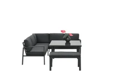 Garden Impressions Lounge/Dining Set Wellington 5-tlg. Aluminium Carbon Black -Garten- & Gewächshäuser Geschäft e74789b7bdc429739888615daf08ffdb