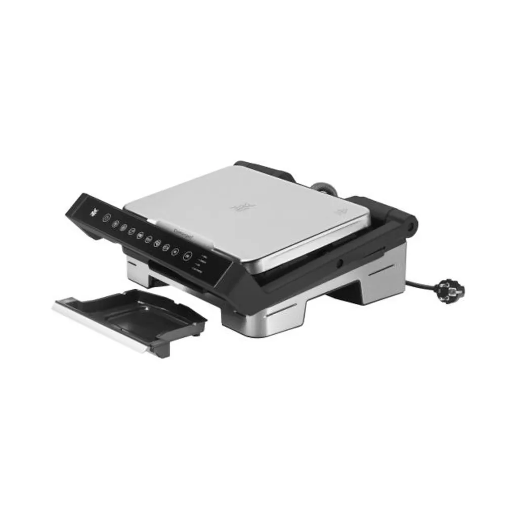 WMF Profi Plus Kontaktgrill Perfection, Elektrogrill 2000 W, 6 Programme, Sensor-Technologie, Beschichtete Platten, Panini Grill, Edelstahl Matt 3 WMF Profi Plus Kontaktgrill Perfection, Elektrogrill 2000 W, 6 Programme, Sensor-Technologie, Beschichtete Platten, Panini Grill, Edelstahl Matt – Bild 3
