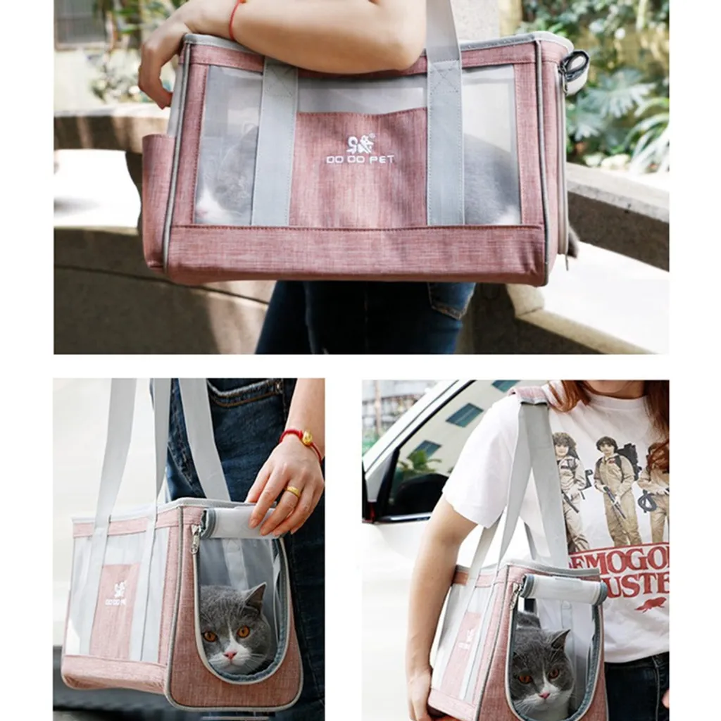Redcoringe Haustier Tasche Tragbar Katze Handtasche Schultertasche Reise Handtasche Grau Hunde-Transportboxen L Größe 44*17*29cm 5 Redcoringe Haustier Tasche Tragbar Katze Handtasche Schultertasche Reise Handtasche Grau Hunde-Transportboxen L Größe 44*17*29cm – Bild 5
