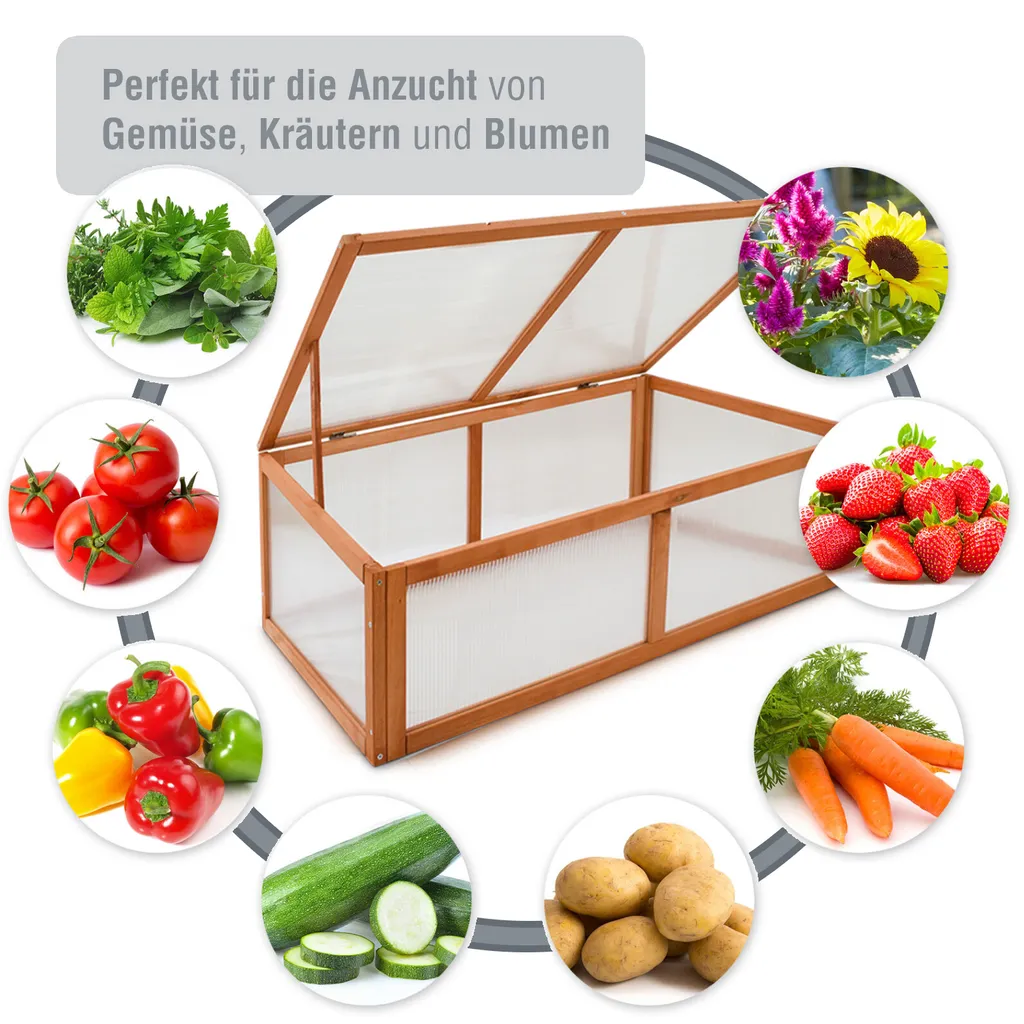 Zooprinz Frühbeet Holz Sorgt Für Frische Kräuter Jungpflanzen Für Den Eigenen Kräutergarten Und Blumengarten Ziehen 8 Zooprinz Frühbeet Holz Sorgt Für Frische Kräuter Jungpflanzen Für Den Eigenen Kräutergarten Und Blumengarten Ziehen – Bild 8