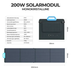 BLUETTI Solarspeicher EB3A Mit PV200 Solarpanel Enthalten, 268Wh Tragbares Stromerzeuger Mit 2*600W (1200W Überspannung) Wechselstromsteckdosen, LiFePO4 Batterie Backup Für Outdoor Camping, Van/RV Reisen, Notfall 16 BLUETTI Solarspeicher EB3A Mit PV200 Solarpanel Enthalten, 268Wh Tragbares Stromerzeuger Mit 2*600W (1200W Überspannung) Wechselstromsteckdosen, LiFePO4 Batterie Backup Für Outdoor Camping, Van/RV Reisen, Notfall -Garten- & Gewächshäuser Geschäft e7e793b94f7a55c2b7dea7dd7d4506a9 3