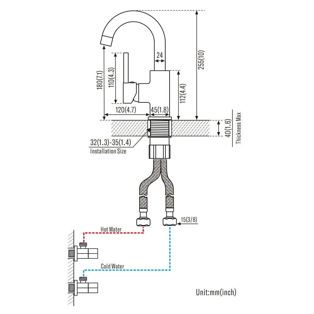 Auralum Chrom Badarmatur Waschtischarmatur Wasserhahn Bad 360° Waschbecken Armaturen Einhebelmischer Mischbatterie 7 Auralum Chrom Badarmatur Waschtischarmatur Wasserhahn Bad 360° Waschbecken Armaturen Einhebelmischer Mischbatterie – Bild 7
