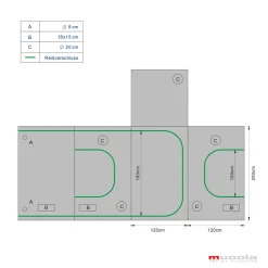 Mucola Gewächshaus Pflanzenzelt Growbox 120x120x200 Cm Schwarz Grün Indoor Pflanzenzelt Zuchtzelt Growroom Zuchtschrank Darkroom Grow Tent Frühbeet Zimmergewächshaus Growschrank -Garten- & Gewächshäuser Geschäft e835e3e7dc6f79448a9e5f6e28da44de