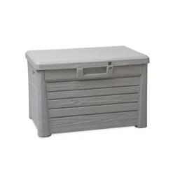 Kreher Technik Sitztruhe, Kissenbox Florida In Hellgrau. Mit 120 Liter Nutzvolumen, Maße 73 X 50,5 X 46,5 Cm