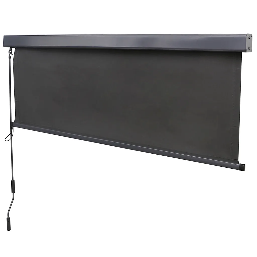 Mucola Senkrechtmarkise 160x250 Cm Markise Seitenmarkise Anthrazit Windschutz 5 Mucola Senkrechtmarkise 160x250 Cm Markise Seitenmarkise Anthrazit Windschutz – Bild 5