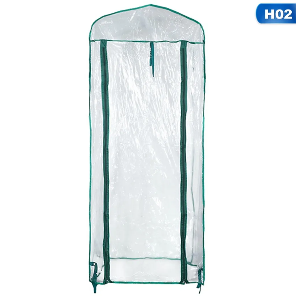 Jefety Tectake Foliengewächshaus,Balkon Gewächshausabdeckung Transparent 69*49*126CM 2 Jefety Tectake Foliengewächshaus,Balkon Gewächshausabdeckung Transparent 69*49*126CM – Bild 2