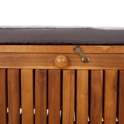VIDAXL Garten-Truhenbank Mit Kissen 91 Cm Massivholz Akazie -Garten- & Gewächshäuser Geschäft e999fa8a0138a59ceb2e1d1ae0613b47