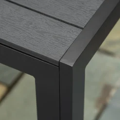 Outsunny Gartentisch Aluminium Tisch Garten Terrasse Holz-Kunststoff WPC Non-Wood Schwarz Mit Horizontale/vertikale Sitzlatten -Garten- & Gewächshäuser Geschäft e9c2bdf8f6a3817abf3f5f3576f17812