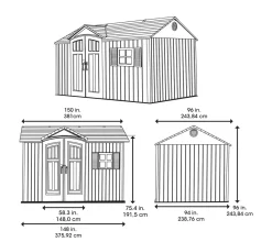 Lifetime Kunststoff Gerätehaus "Texas" Mit Doppel-Flügeltür, 381 X 244 Cm Lichtgrau 8,99 M² 14 Lifetime Kunststoff Gerätehaus "Texas" Mit Doppel-Flügeltür, 381 X 244 Cm Lichtgrau 8,99 M² -Garten- & Gewächshäuser Geschäft e9eb2292b5e1a15e9683e3bea4aece74