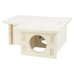 TRIXIE Heimtierbedarf TRIXIE Nagerhaus Mit 3 Kammern 25x10x25 Cm Holz -Garten- & Gewächshäuser Geschäft ea1f00a7ae5cbc051eb59c74b88ad68e