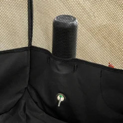 PawHut Welpenlaufstall Tierlaufstall Faltbarer Welpenauslauf Freigehege Laufstall Aus Oxfordstoff Für Kleine Hunde Und Katzen Wasserdicht Tragbar Cremeweiß+Schwarz 118 X 118 X 62 Cm -Garten- & Gewächshäuser Geschäft ea4253bc49c8829fa1457f7e06640075