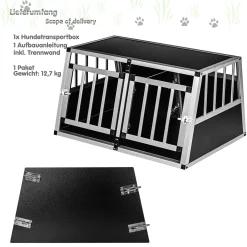 PETSTUFF Alu Hundetransportbox 2-türig Mit Trennwand Rückwand 75° 8 PETSTUFF Alu Hundetransportbox 2-türig Mit Trennwand Rückwand 75° -Garten- & Gewächshäuser Geschäft ea5b76d1f38c3afa38ab392cc7a911c0